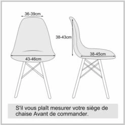 Housses De Chaise, 1 Piece Scandinaves Imprimé Housse De Chaise De Salle à Manger Scandinaves Housse De Chaise Extensible Couverture De Chaise -Homcomes Boutique 94237485 5
