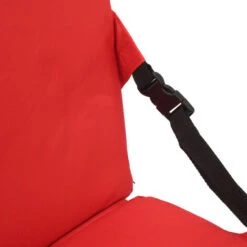 Chaise Pliable D'extérieur Avec Dossier En éponge Douce Pour Stade Et Plage Rouge -Homcomes Boutique 94650144 3