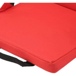 Chaise Pliable D'extérieur Avec Dossier En éponge Douce Pour Stade Et Plage Rouge -Homcomes Boutique 94650144 4
