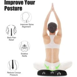 Coussin Orthopédique Pour Hémorroïdes Memory Foam Pour Le Soulagement Des Hémorroïdes Et Coussin Coccyx Pain Post Natal Pour Fauteuil Roulant Siège De Voiture Bureau Extérieur, Noir -Homcomes Boutique 95024464 4