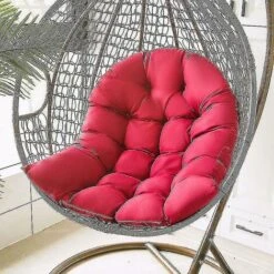 1pcs Panier Egg Chair Coussins D'assise Jardin Hamac Berceau Pads Only Mat（Gris Foncé） -Homcomes Boutique 95969692 5
