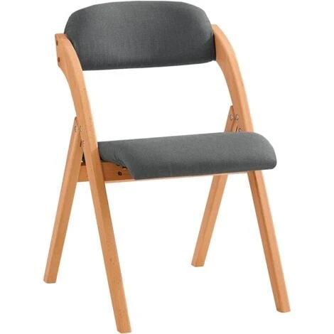 SoBuy FST92-SG Chaise Pliante En Bois Avec Assise Et Dossier Rembourrés Fauteuil Chaise Pour Cuisine, Bureau 3 SoBuy FST92-SG Chaise Pliante En Bois Avec Assise Et Dossier Rembourrés Fauteuil Chaise Pour Cuisine, Bureau