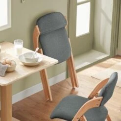 SoBuy FST92-SG Chaise Pliante En Bois Avec Assise Et Dossier Rembourrés Fauteuil Chaise Pour Cuisine, Bureau 11 SoBuy FST92-SG Chaise Pliante En Bois Avec Assise Et Dossier Rembourrés Fauteuil Chaise Pour Cuisine, Bureau -Homcomes Boutique 96821484 5