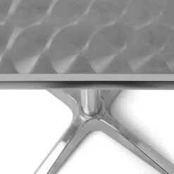 Table De Bar Bistrot Carrée Pliante En Aluminium 60x60x110cm Table De Pub -Homcomes Boutique 97683455 4