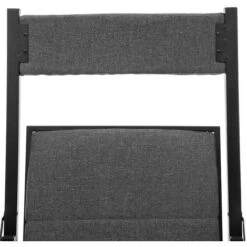 Chaise Pliante Tissu Gris Chiné - 5 Five Simply Smart -Homcomes Boutique 98557662 3